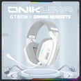 thumbnail image 5 of Siivton Wireless Gaming Headset – 2.4 GHz/Bluetooth 5.3 Gaming Headphone, 60H Playtime, Detachable Mic,for PS5/PS4,Xbox,Switch,Phone,Mac, PC(White), 5 of 9