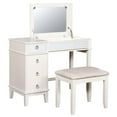 thumbnail image 1 of Riverbay Furniture Ensemble de Coiffeuse de Chambre 2 Pcs en Blanc, 1 of 6