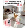 thumbnail image 2 of MaxiViz Cámara para mascotas, cámaras de seguridad para interiores 2K, cámara para perros de 360° con aplicación de teléfono, monitor de bebé con llamada de un solo toque, detección y seguimiento de m, 2 of 5