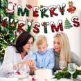 thumbnail image 4 of Cartel de fiesta de Feliz Navidad, enrejado, árbol de Navidad, copo de nieve, Bandera de papel, decoraciones de fiesta de Navidad Diy, cartel de papel, 4 of 4