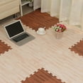 thumbnail image 2 of Maoww Home Floor Mat Carpet Blanket Exercise Gym Bathroom EVA Rug Kid Play Crawling Wood Pattern Foam Carpet, 2 of 8