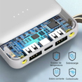 thumbnail image 4 of Power Bank Portatil Bateria 16000mah Carga Rápida Usb Doble Blanco, 4 of 5