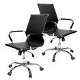 thumbnail image 1 of Juego de 2 Silla de Escritorio Gaon Ergonomica y Ajustable Negro, 1 of 9