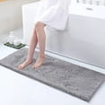 thumbnail image 1 of Alfombra de baño Smiry Luxury Chenille 120 x 43 cm, color gris, 1 of 9
