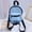 Light blue, variant on JingChun Casual Nylon Women Mini Backpack Fashion Solid Color Preppy Style Female Small Travel Knapsack Rucksacks