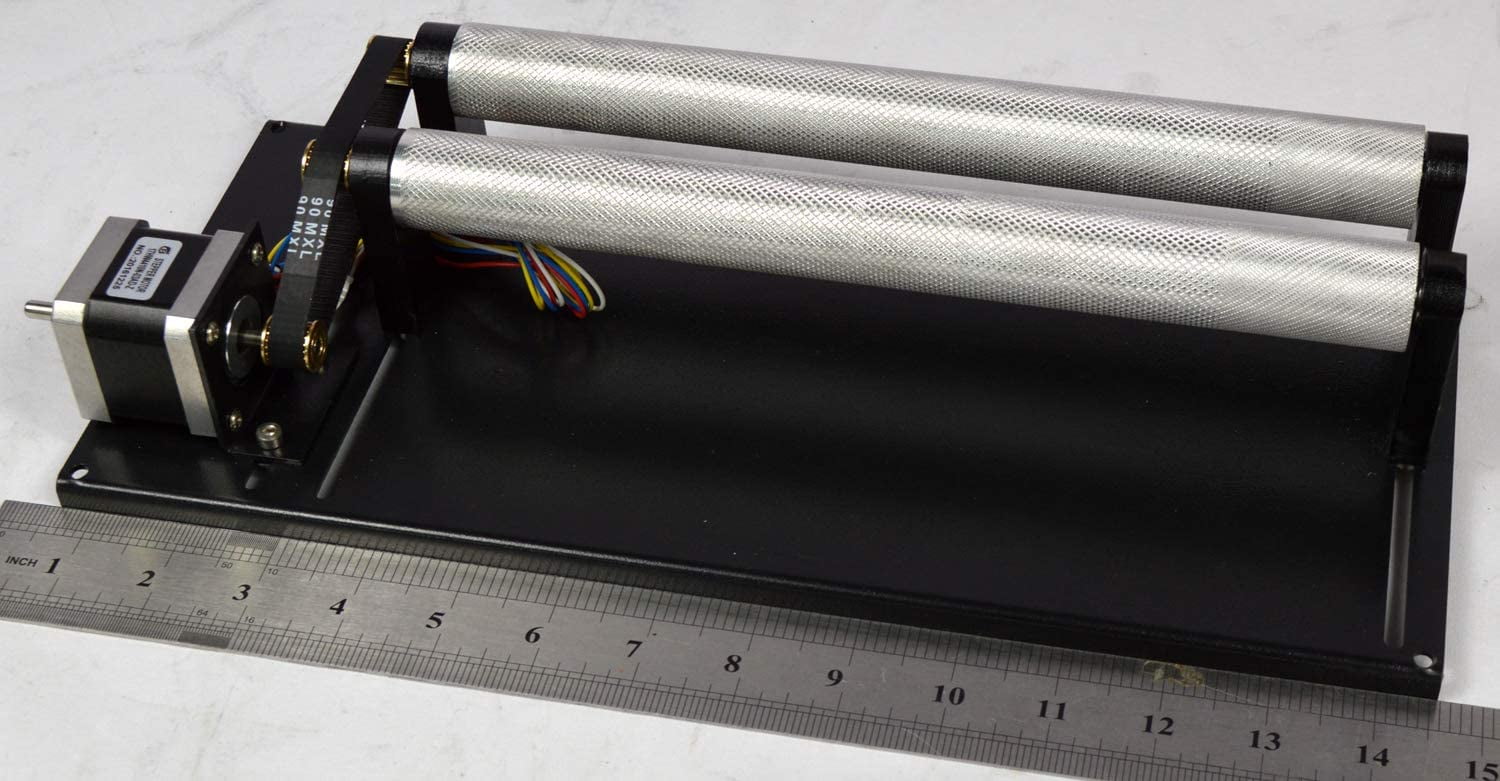 INTSUPERMAI Barrel Rolling Platform Rotary Axis for 3050 4030 Laser Engraver Spherical Carving
