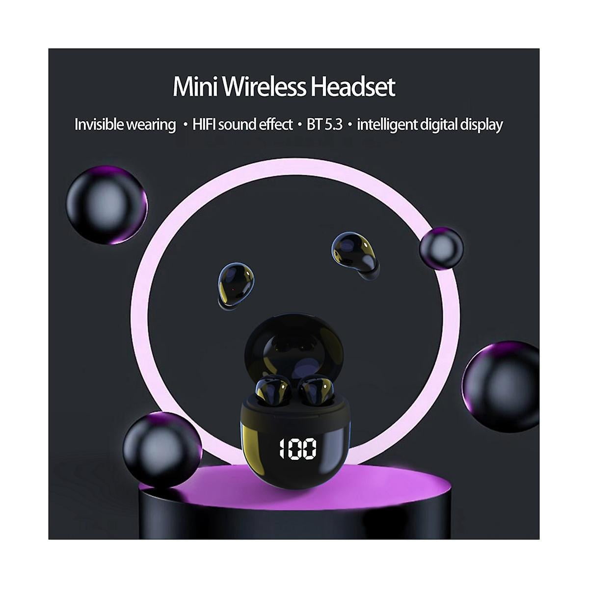 SK18 Superbass Earphones TWS Wireless Bluetooth Headset with Mic Smart Touch Headphone Noise Reduct