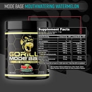 Gorilla Mind Base Pre-Workout, Mouthwatering Watermelon, 234g