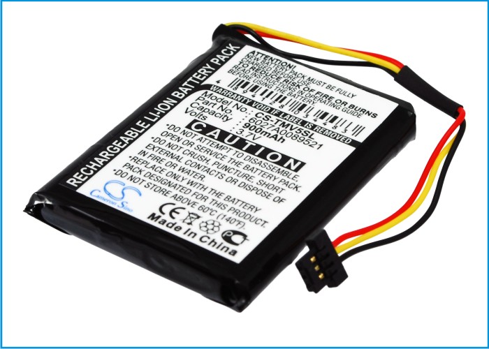 Replacement Battery For TomTom 3.7v 900mAh GPS, Navigator Battery