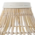 thumbnail image 4 of DecMode 17" Handmade Open Frame Brown Bamboo Vase with White Metal Accents, 4 of 9