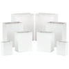 Hallmark White Gift Bag Bundle in Assorted Sizes (Pack of 8 - 2 Small 5", 2 Medium 8", 2 Large 11", 2 Extra Large 14")