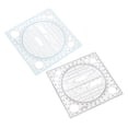thumbnail image 3 of Pungan circle stencil 2pcs Drawing Template Circle Stencil Circle Ruler Circle Tracers Template For Drawing,4.72"X4.72"X0.2", 3 of 10
