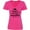 Hot Pink, variant on Inktastic Christmas Nice Until Proven Naughty Women's V-Neck T-Shirt