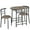 Drift Brown, variant on Alden Design 3 Pieces Modern Dining Set with Round Table and 2 Chairs, Multiple Colors