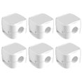 thumbnail image 1 of Clips para cables magnéticos lisos ajustables organizador de cables blanco 6 uds., 1 of 2