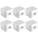 thumbnail image 1 of Clips Magnéticos para Cables FLhrweasw Organizador Ajustable Liso Color Blanco 6 Uds, 1 of 9