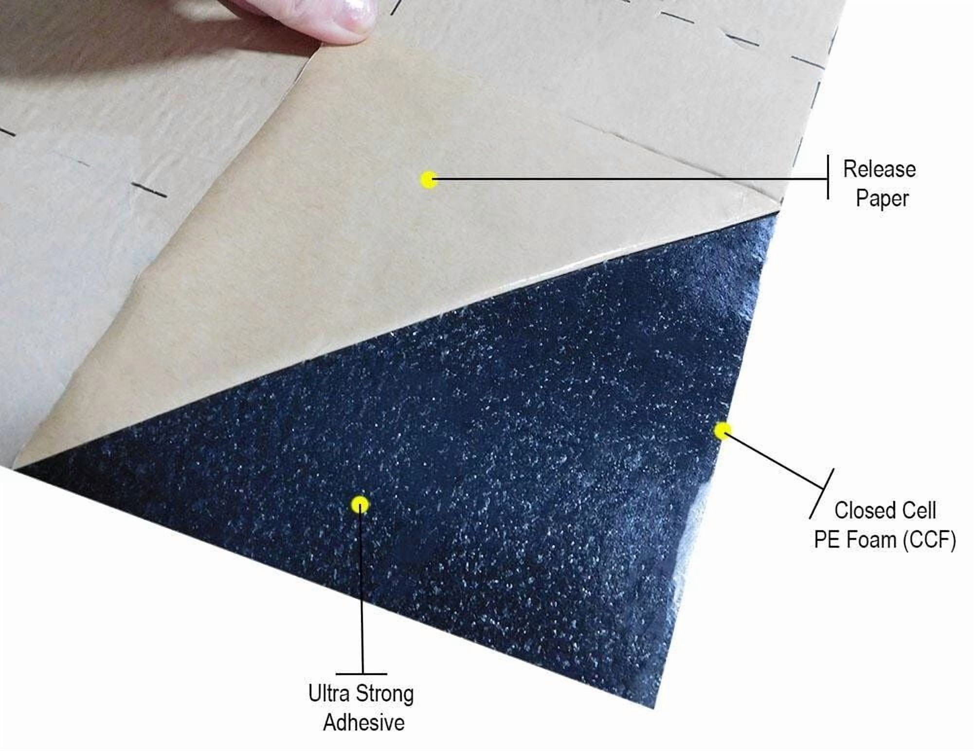2'X10' Peel and Stick Vehicle Sound Heat Deadener Foam Mat Noise Insulation 3MM