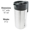thumbnail image 4 of GSI Outdoors, Glacier Stainless JavaPress, 30oz French Press Coffee Mug for Camping, Brushed, 4 of 4