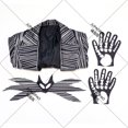 thumbnail image 5 of Disfraz de Jack Skellington de Nightmare 2024, abrigo y pantalones, traje de fiesta de carnaval de Halloween para hombre y adulto, 5 of 5