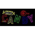 thumbnail image 1 of 27"x15" Neon By Deon Candy LED Sign with Logo w/Flashing Controller, 1 of 3