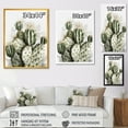 thumbnail image 4 of Designart "Green Desert Flower Cactus" Floral Cactus Wall Decor, 4 of 5