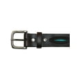 thumbnail image 3 of CTM  Oil Tanned Leather Belt with Embossed Turquoise Accents (Men), 3 of 4