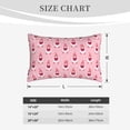 thumbnail image 4 of Zufioo Valentine's day gnomes Print Double-sided Plush Pillow Cover,Decorative Pillow Protector without Pillow Core, Suitable for Sofa, Bedroom, Car-20"x30", 4 of 6