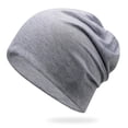 thumbnail image 4 of Gorro de lana con estilo para hombre y mujer, gorro fino de hip-hop, elástico suave, gorro de calavera holgado, nuevo, 4 of 5