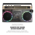 thumbnail image 5 of ION Audio Retro Glow Black / Gold - Translucent Bluetooth Cassette Boombox, 5 of 8