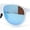 White - Blue Mirror, variant on Mens Side Visor Oversized Flat Top Color Mirror Plastic Racer Sunglasses Matte Black - Orange Mirror