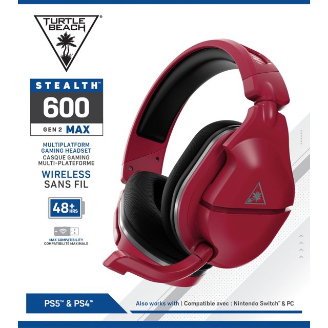 Turtle Beach® Stealth™ 600 Gen 2 MAX - Midnight Red PS5™, PS4™, PS4™ Pro, PS4™ Slim, Nintendo Switch™*, PC et Mac®