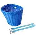 thumbnail image 4 of QualitChoice Kids Bike Basket Front Decoration Front Bike Basket for Girls Riding Cam Blue, 4 of 6