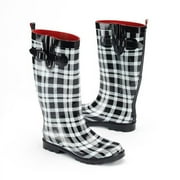 Women's Homespun Plaid Rain Boots