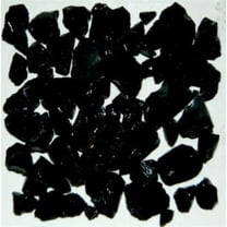 American Specialty Glass TBLACKZ1-3 Recycled Chunky Glass, Black - Size 1 - 0.13-0.25 in. - 3 lbs