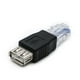 thumbnail image 2 of Monstrate Adaptador de red USB hembra a macho para el hogar, oficina, Hotel, cámara portátil, convertidor de Internet, conector de conversión Videojuegos y accesorios, 2 of 6