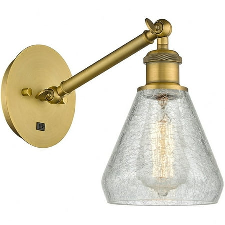 

317-1W-BB-G275-Innovations Lighting-Conesus - 1 Light Wall Sconce In Industrial Style-12.38 Inches Tall and 6 Inches Wide Brushed Brass Incandescent