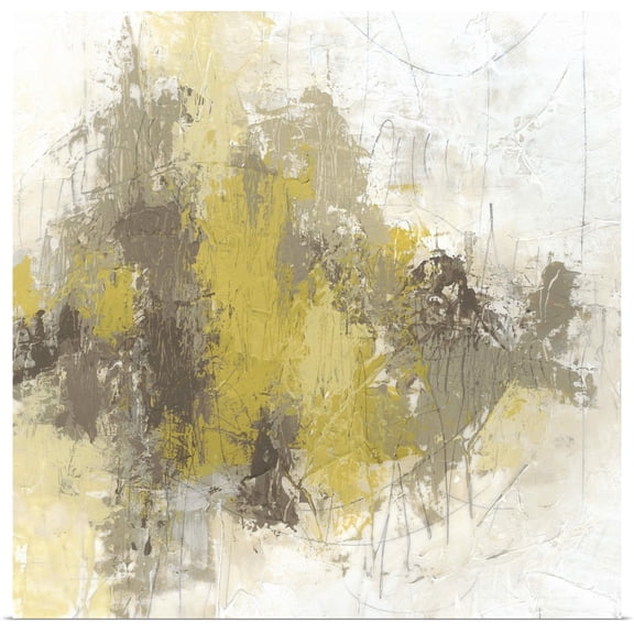 Great BIG Canvas | Rolled June Vess Poster Print entitled Saffron Abstract II