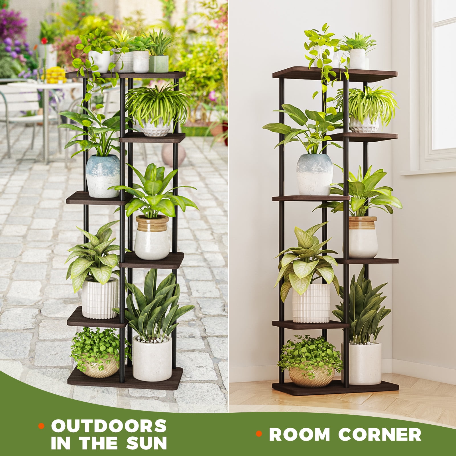Indoor plant stand for multiple plants - België