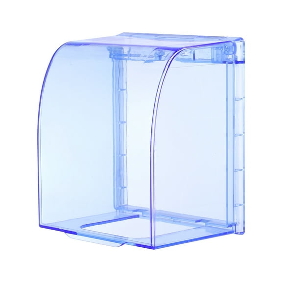 Uxcell 4.41 x 3.94 x 2.8 Inch Outlet Cover Box, Transparent Blue