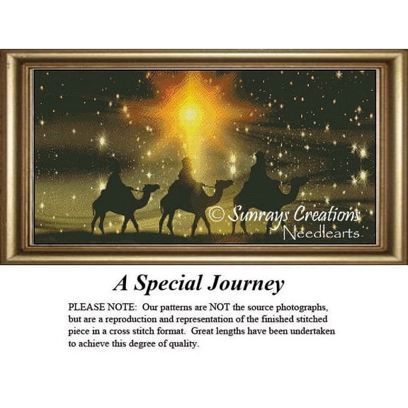 Christmas Cross Stitch Pattern | A Special Journey (Pattern Only, You Provide The Floss and Fabric)