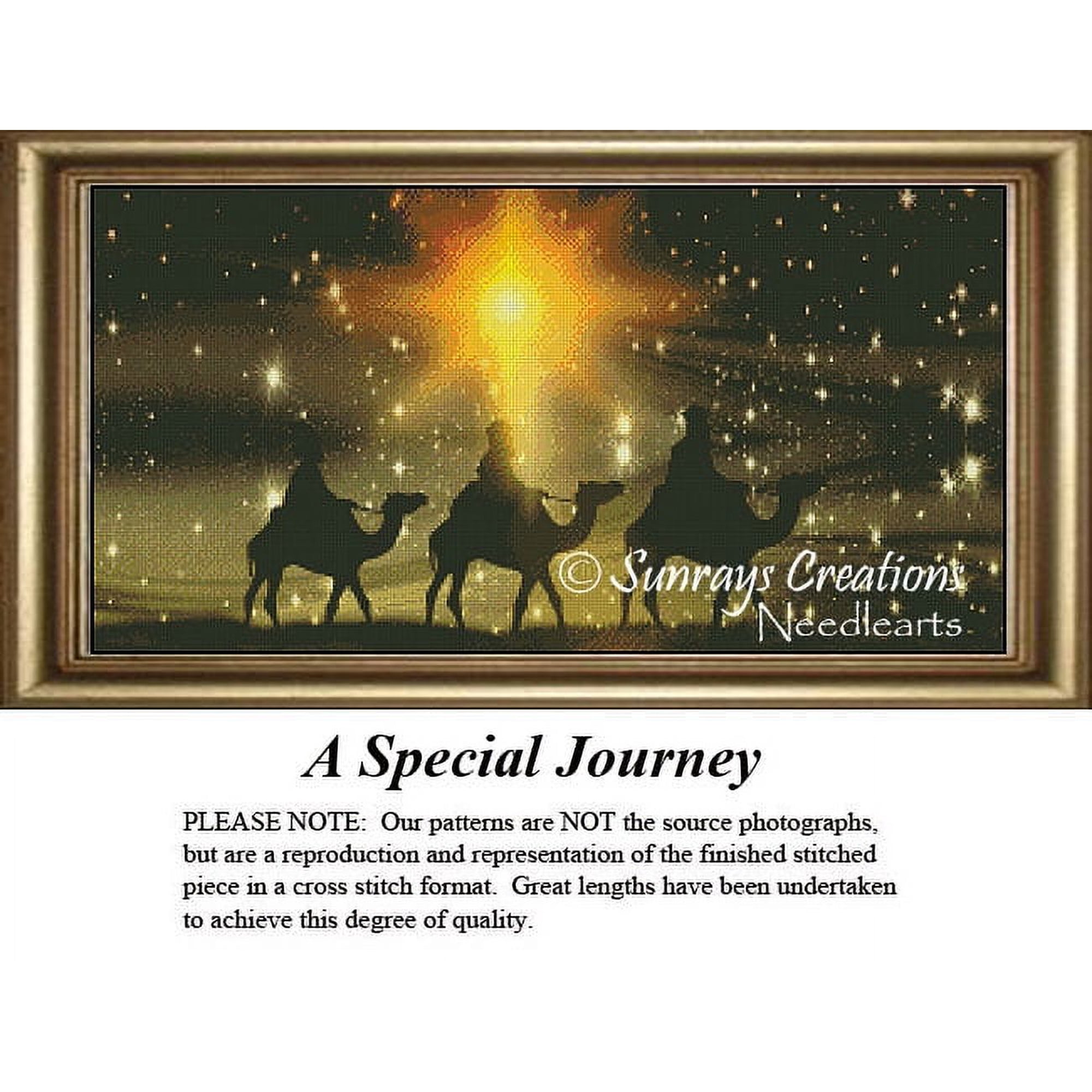 Christmas Cross Stitch Pattern | A Special Journey (Pattern Only You Provide The Floss and Fabric)