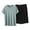 Green, variant on Dagugfen Mens Pajama Sets Short Sleeve Tee Shirt Tops Loose Fitted Elastic Waist Shorts Loungewear Sets(XXXXXL,White)