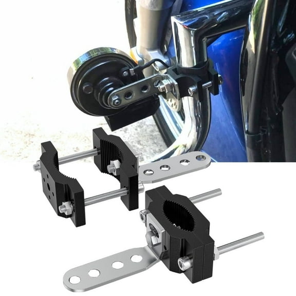Nilight Motorcycle Light Bar Tube Clamp Bracket Fit for 0.7 to 2" Round Tube Mounting Brackets Offroad LED Light Pods Front Fork Lights Roof Rack Bumper ATV UTV