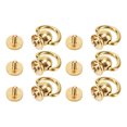 thumbnail image 4 of D  Stud Screw Rivets Metal Plated Dring Stud Button Studs Strap Decoration Pull  Clock 12 Sets Dtype Brass 12Set Ornament Leathercraft Rivets, 4 of 8