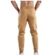 thumbnail image 3 of Pantalones cargo de longitud completa para hombre, casuales, de color sólido, con bolsillos y cintura elástica., 3 of 5