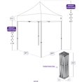 thumbnail image 3 of Impact 5' x 5' Pop Up Canopy Tent, Lightweight Powder Coated Steel Frame, Includes Storage Bag, Royal Blue, 3 of 4