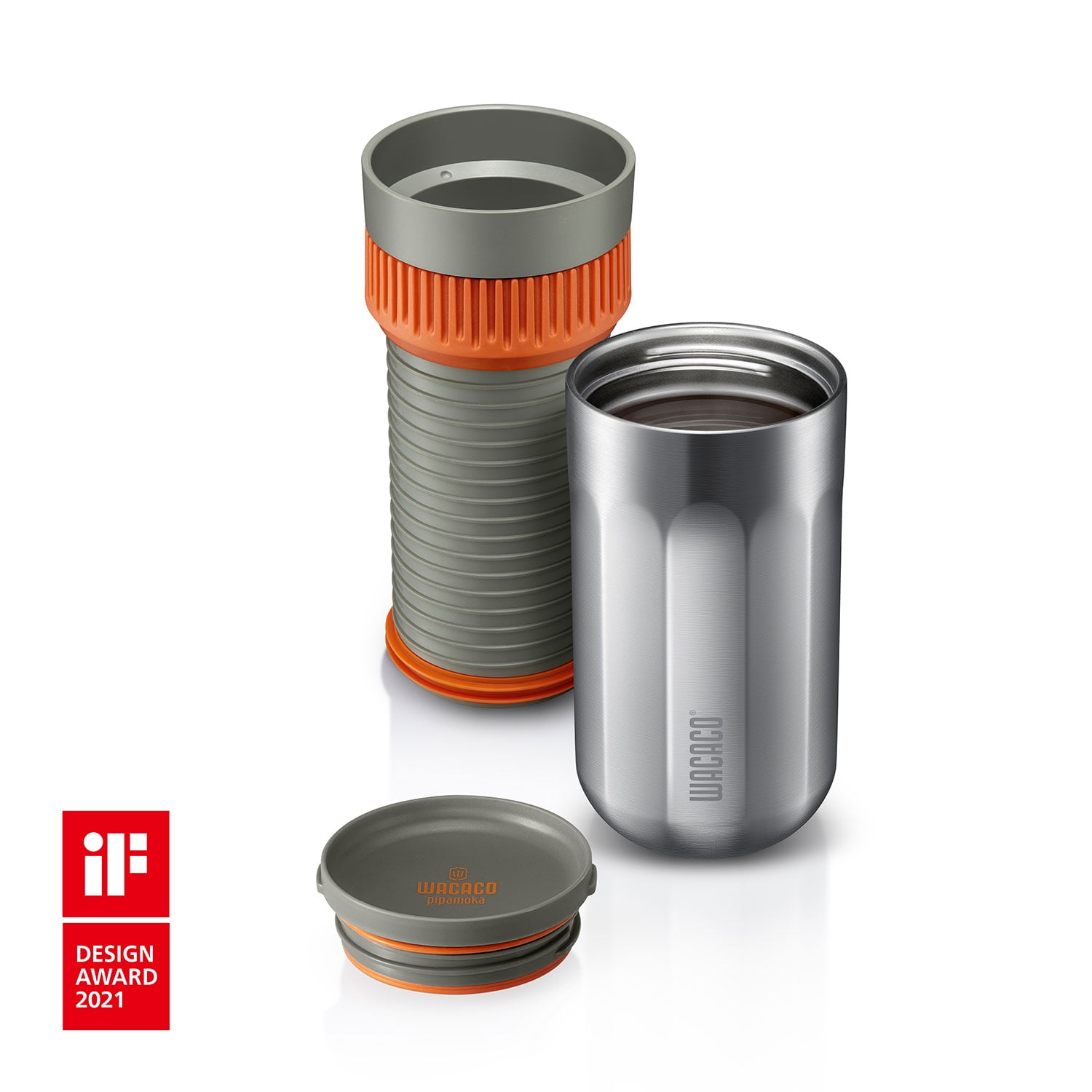 Wacaco Vacuum Pressured Single Serve Stainless Steel Mug Coffee Maker
