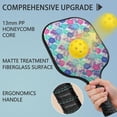 thumbnail image 4 of Pickleball Paddles Set,Pioneer Flower Floral Print Pattern Fiberglass Surface Pickleball Racket Set with 2 Indoor Outdoor Pickleball Balls and Pickleball Bag,Pickle-ball Equipment, 4 of 6