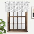 thumbnail image 4 of DriftAway Indoor and Outdoor Polyester Room Darkening Rod Pocket Valances White,Black,Multi-color 0.10 in x 18.00 in, 4 of 6