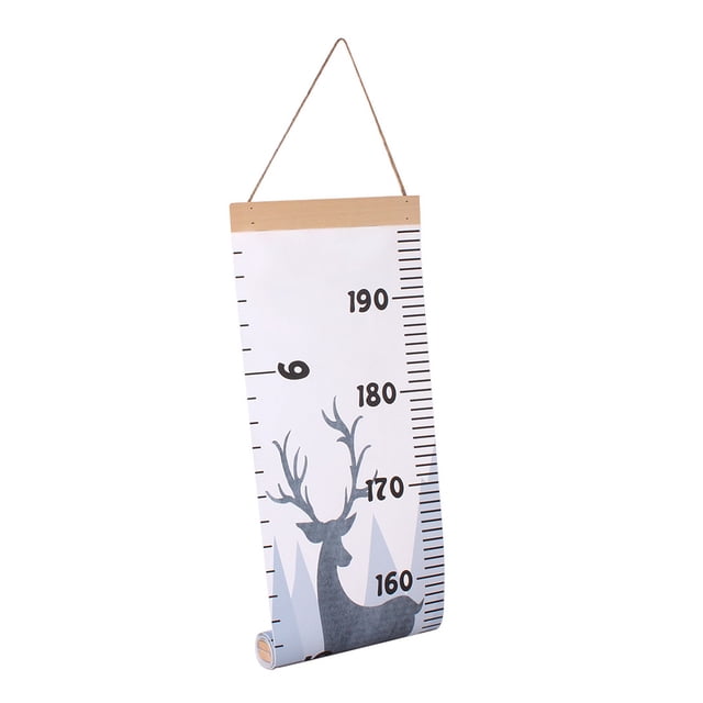 Inteprter Tabla de medidas de crecimiento de altura para niños patrón de dibujos animados regla colgante de pared pegatina decoración del hogar tipo 1 Decoración del hogar No.02 Inteprter HA001099-02